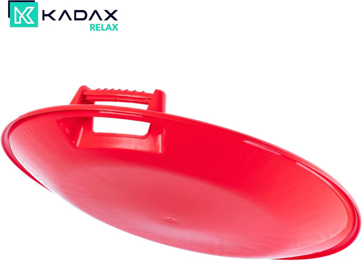 KADAX Runder Poporutscher ø 65 cm für Kinder & Erwachsene, grosser Tellerrutscher aus Kunststoff, Ru