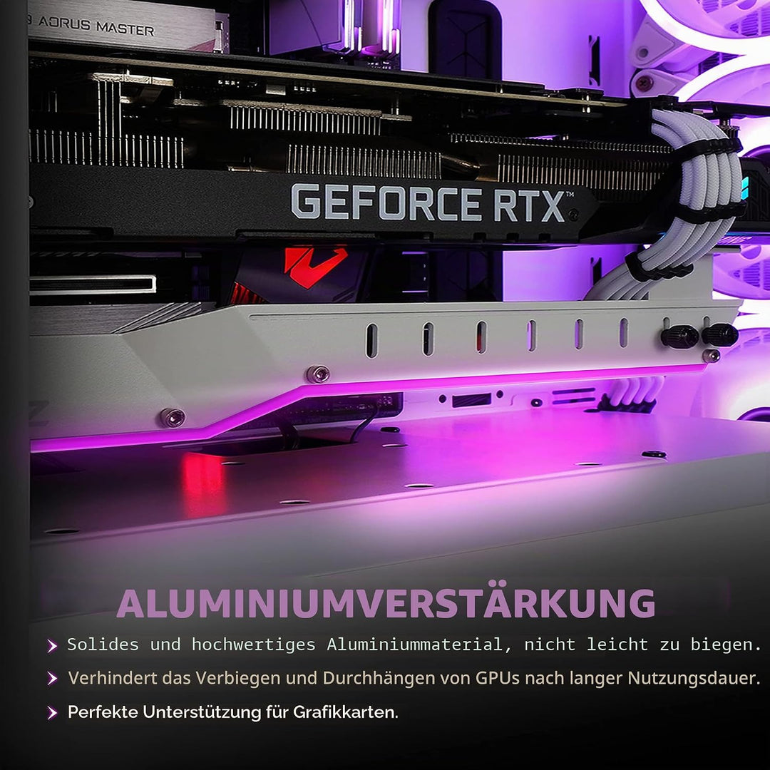 EZDIY-FAB GPU-Halterung für Grafikkarte, Halterung für Grafikkarte, mit LED ARGB, 5 V, 3 Pins, Halte