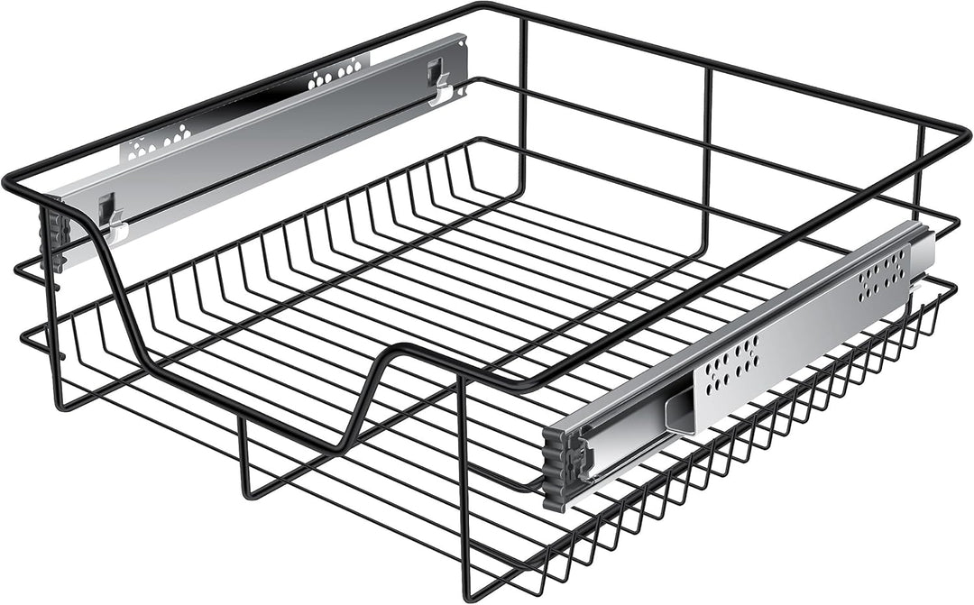 KESSER® Teleskopschublade 50 cm ✓ Küchenschublade ✓ Küchenschrank ✓ Korbauszug ✓ Schrankauszug ✓ Vol