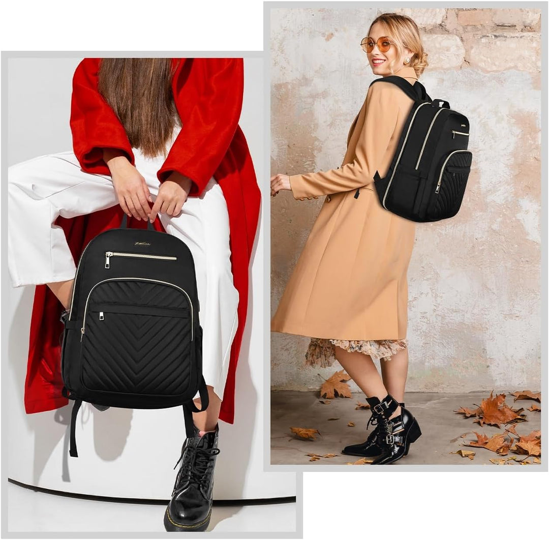 YAMTION Rucksack Damen,Schulrucksack Mädchen Teenager Schultasche Frauen 15.6 Zoll Laptop Rucksack m