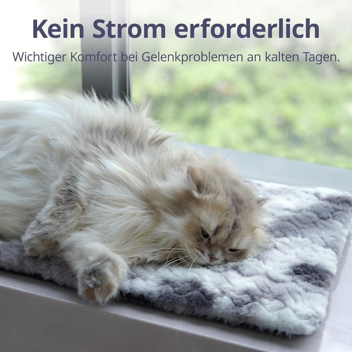 Fensterliege für Katzen Selbstwärmende katzenbett Fensterbank rutschfest, Selbstheizende katzendecke