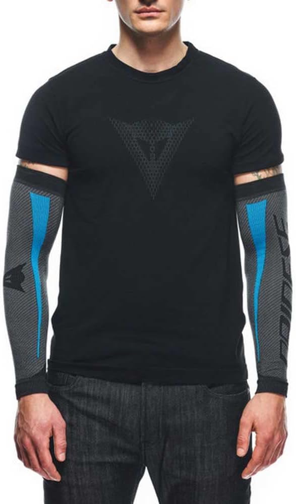 Dainese Unisex Dry Arm Baselayer-Unterwäsche, Schwarz/Blau, N