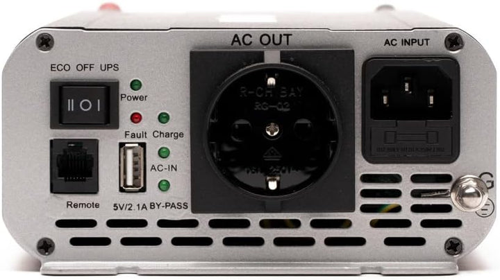 NOQON NSC1024 1000W/24V Sinus-Wechselrichter mit Ladegerät, NVS- und USV-Funktion
