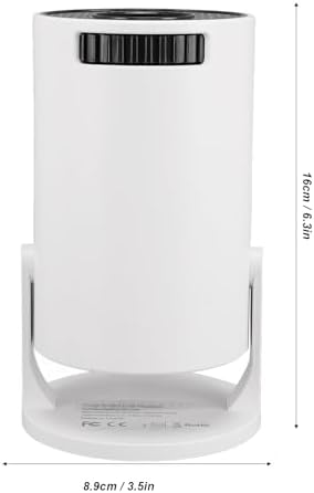 Kleiner Projektor mit WLAN, 1080P-Unterstützung, Tragbarer Projektor, 270° Verstellbarer LED-Filmpro
