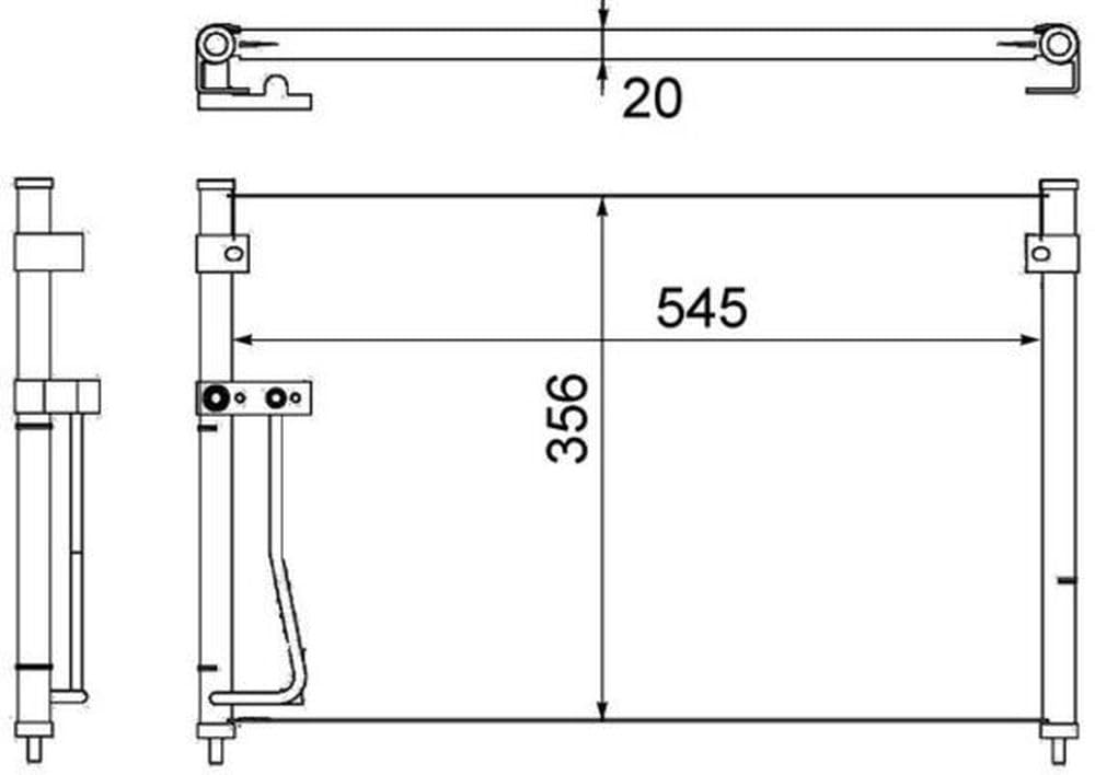 MAHLE AC 257 000S A/C-Kondensator BEHR
