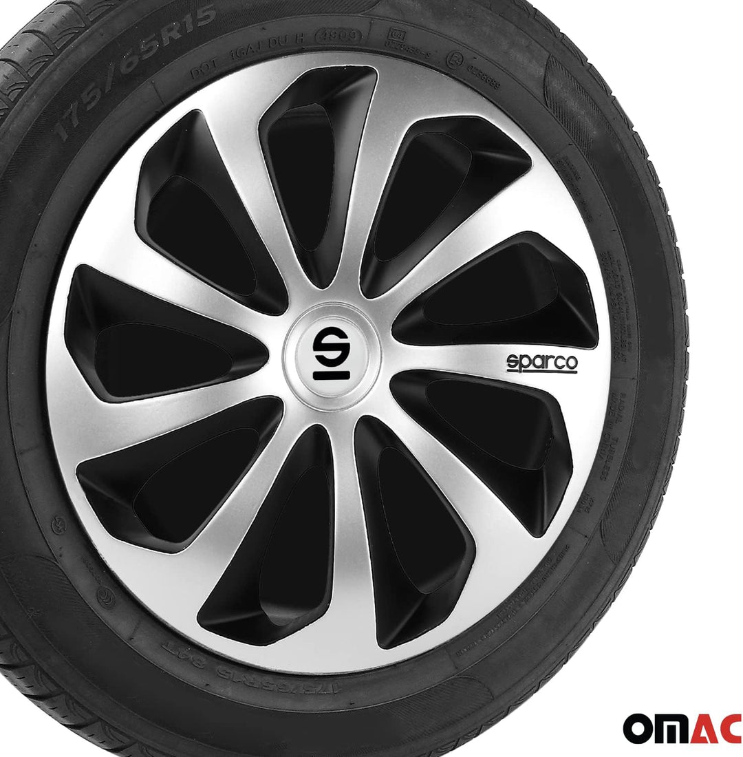 Satz Sparco Radzierblenden Treviso 14-Zoll Silber