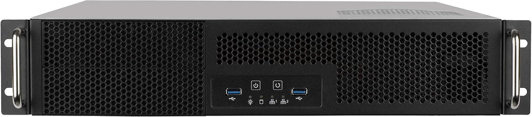 SilverStone Technology RM23-502, Industrielles 2HE-ATX-Rackmount-Speicherservergehäuse mit dualem 5,