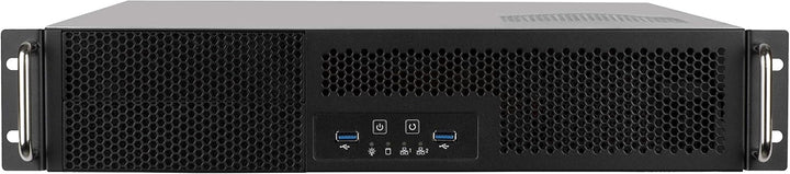 SilverStone Technology RM23-502, Industrielles 2HE-ATX-Rackmount-Speicherservergehäuse mit dualem 5,