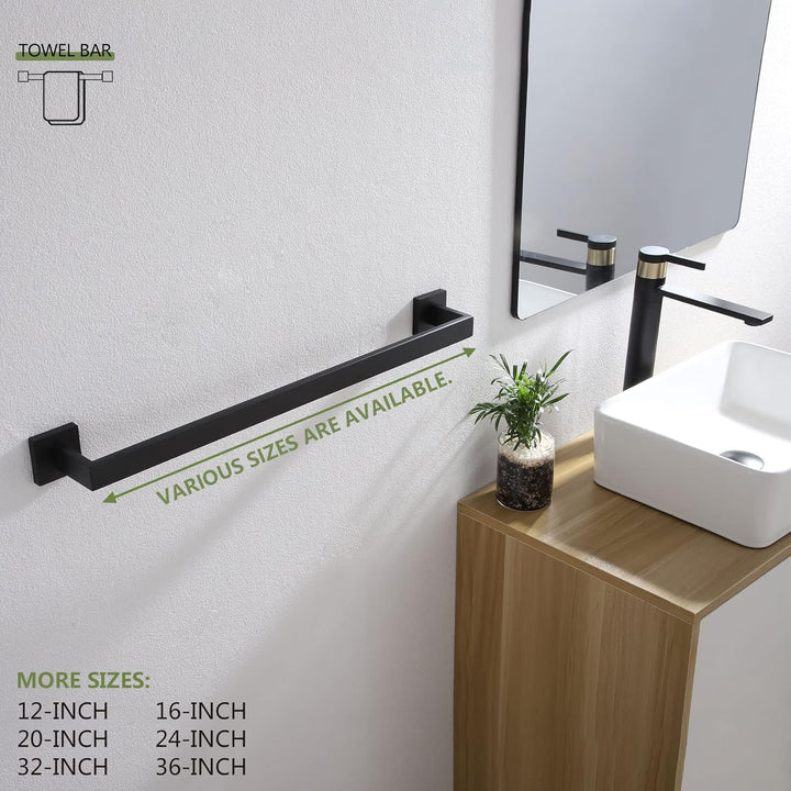 KOKOSIRI 50,8 cm Handtuchstange Badezimmer Rails Küche Handtuchhalter Wandmontage SUS304 Edelstahl H