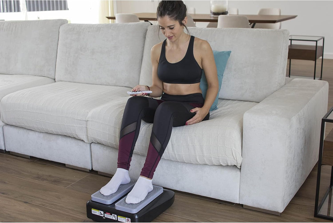 ECODE® Beinbewegungsmaschine ermöglicht das Gehen beim Sitzen mit Fernbedienung, Programmen und Blue