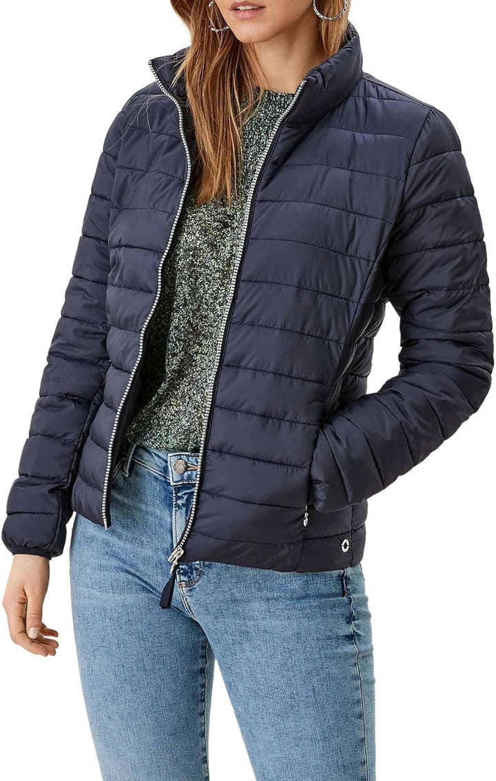 s.Oliver Herren Steppjacke – Slim Fit, leicht wattiert, Stehkragen – Für Outdoor, Übergangszeit & Ci