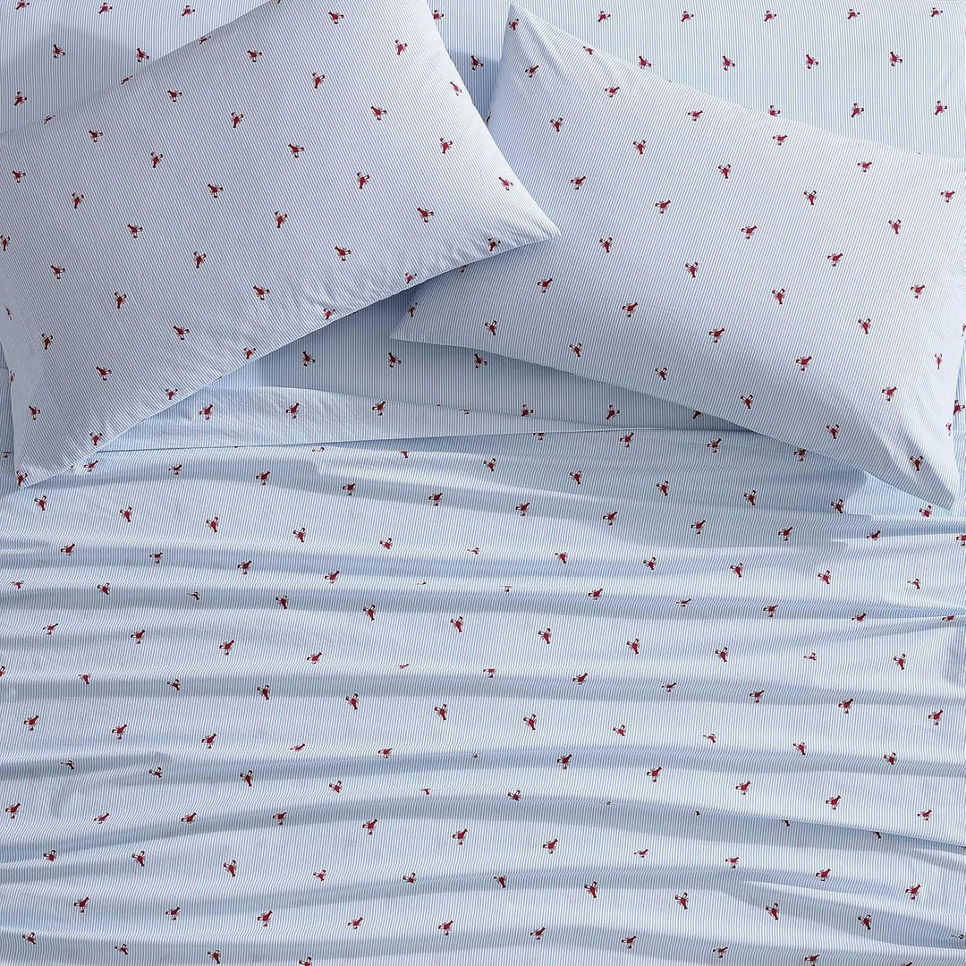 Nautica Bettwäsche-Set für Kingsize-Bett, Baumwoll-Perkal-Bettwäsche-Set, frisch und kühl, leicht un