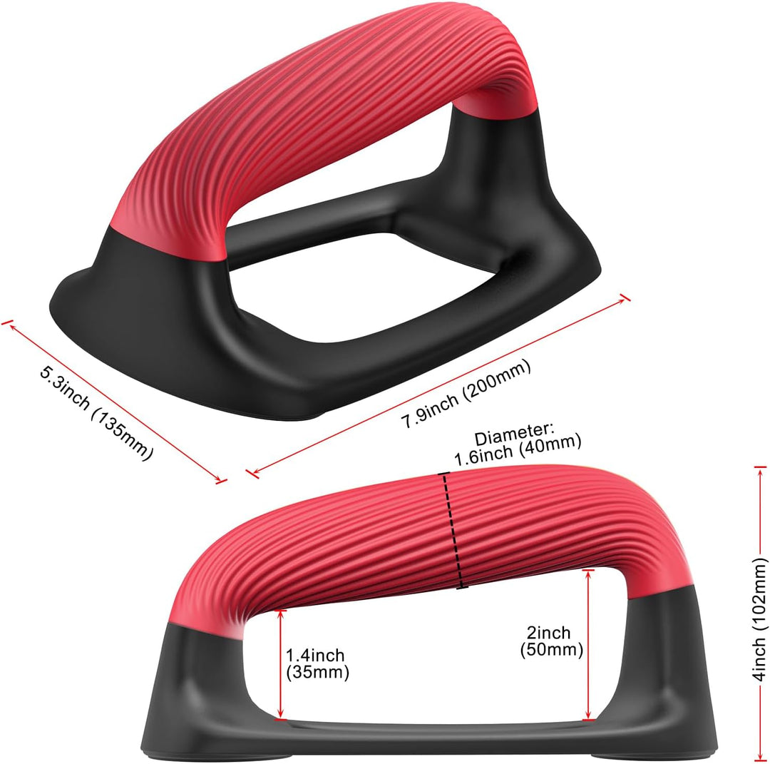 Kipika Liegestützgriffe für Zuhause – Push-Up Bars mit Anti-Rutsch-Unterseite,Soft Handles,Set of 2