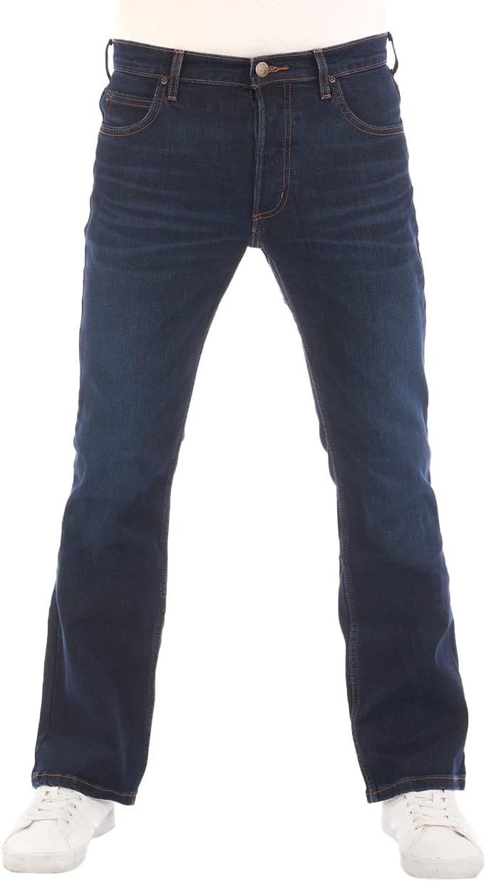Lee Herren Jeans Bootcut Denver Hose Blau Jeanshose Männer Baumwolle Stretch Denim Blue w30 w31 w32