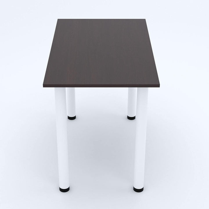 AKKE 70x40 | Esszimmertisch - Esstisch - Tisch mit weissen Beinen - Küchentisch - Bürotisch | WENGE
