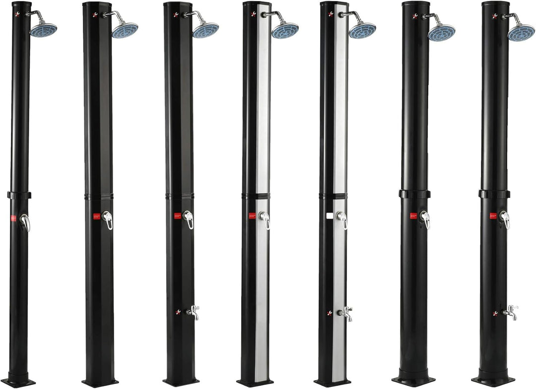 PoolSun Solarduschen Gartendusche Solar | Wassertemperatur bis 60°C Modell 5, Modell 5