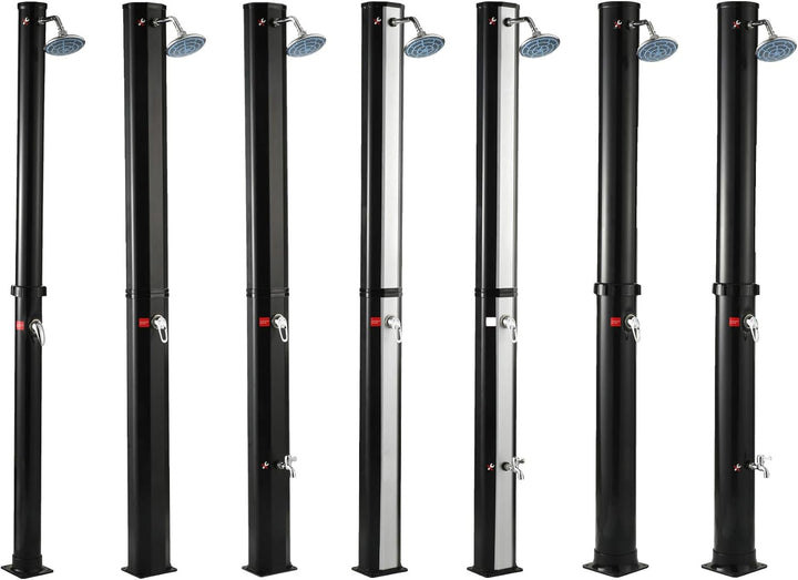 PoolSun Solarduschen Gartendusche Solar | Wassertemperatur bis 60°C Modell 5, Modell 5