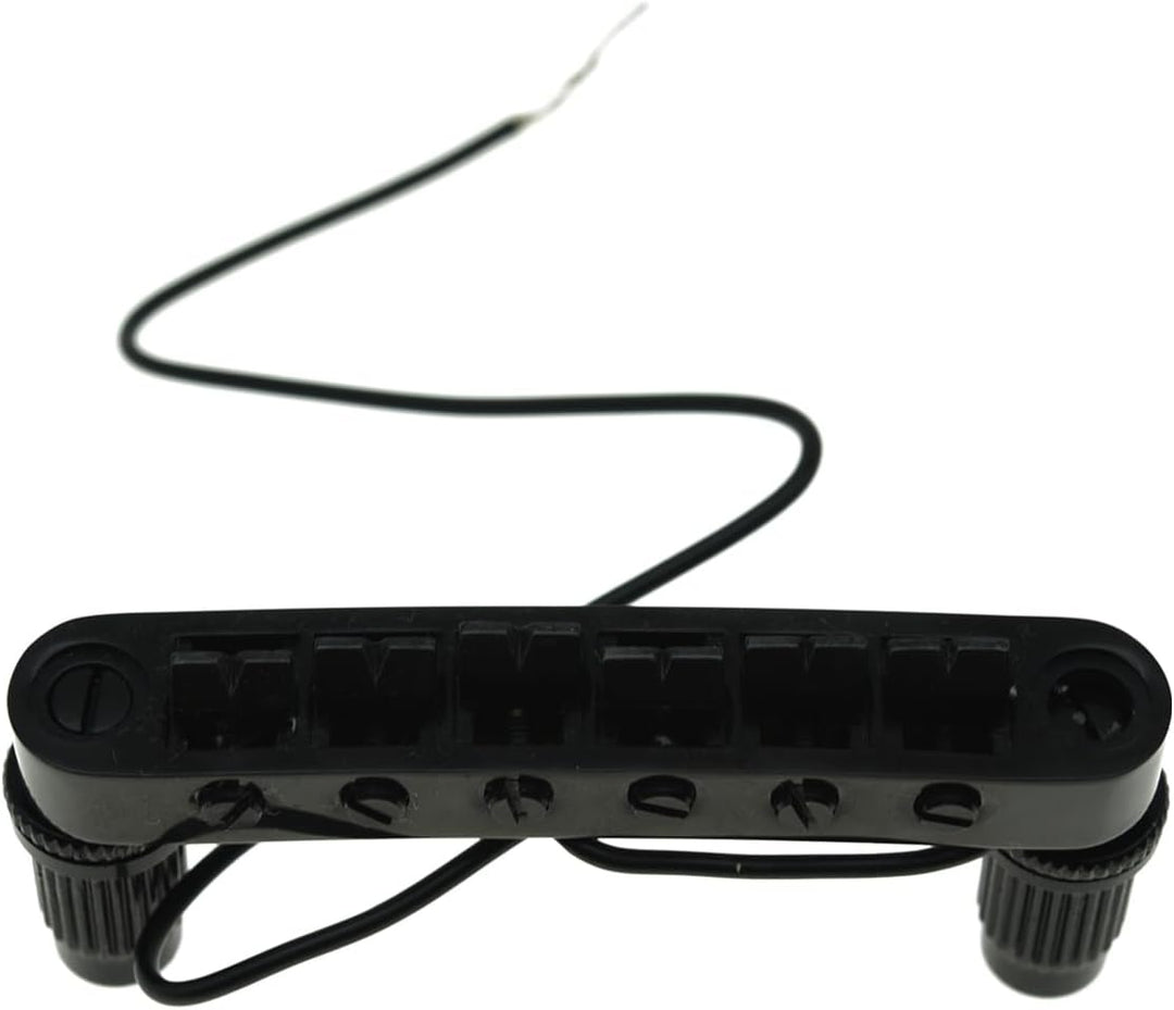 KAISH Tune-o-Matic Piezo Guitar Bridge Pickup LP Piezo Guitar Bridge Pickup für Les Paul Schwarz, sc
