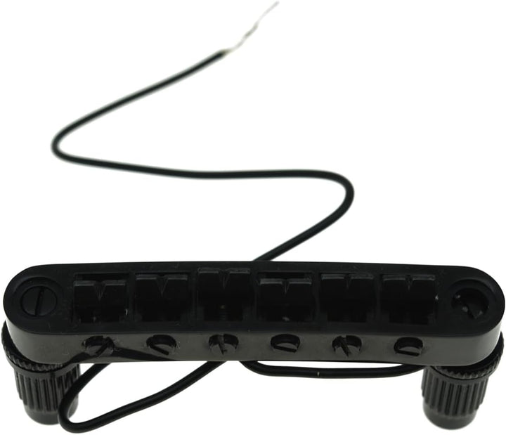 KAISH Tune-o-Matic Piezo Guitar Bridge Pickup LP Piezo Guitar Bridge Pickup für Les Paul Schwarz, sc