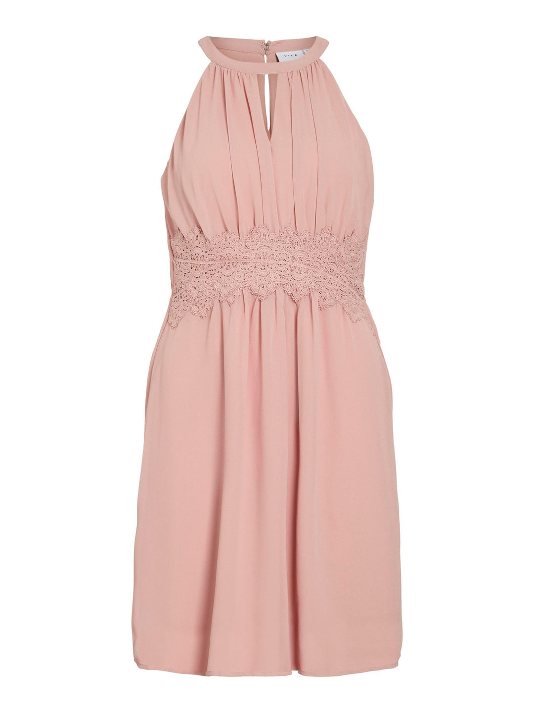 Vila Female Midikleid Neckholder 40 Misty Rose 1, 40 Misty Rose 1