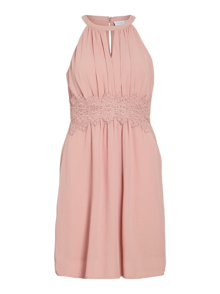 Vila Female Midikleid Neckholder 40 Misty Rose 1, 40 Misty Rose 1