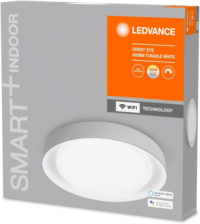 Ledvance Smarte LED Wand-und Deckenleuchte für Innen mit WiFi Technologie, Lichtfarbe änderbar (3000