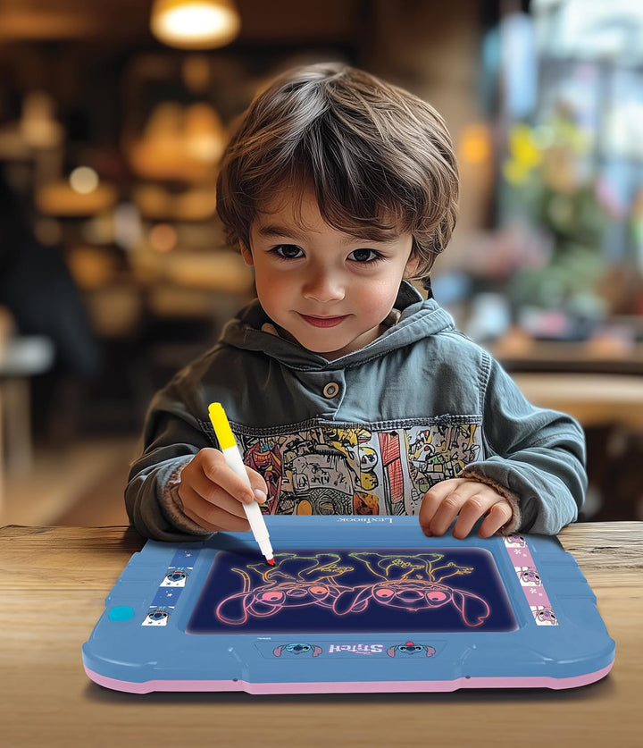 Lexibook, Disney Stitch, Elektronische Tafel, Neonlicht-Effekt, 8 Farbige Lichteffekte, 6 Inklusive