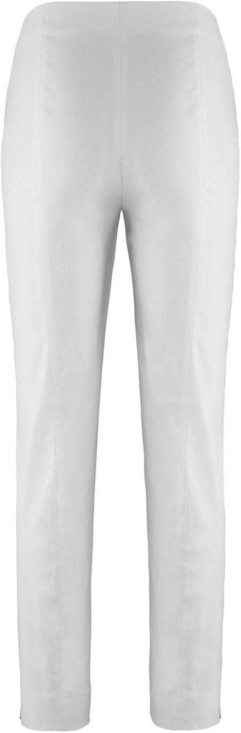 Stehmann LOLI-742 Bequeme, stretchige Damenhose, mit schmalem Bein 40 Weiss, 40 Weiss