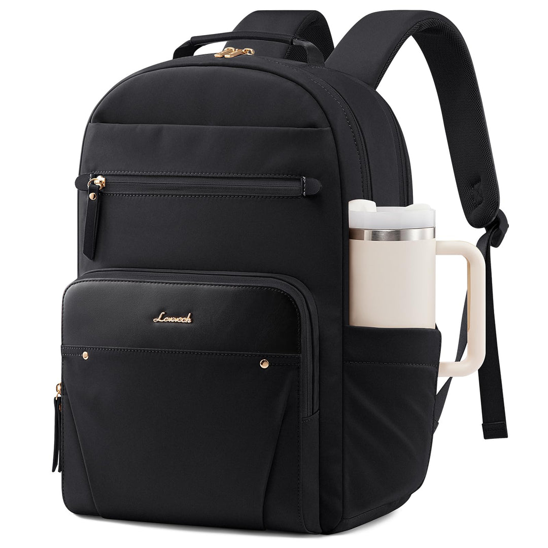 LOVEVOOK Laptop Rucksack Damen, Wasserdicht 15,6 Zoll Arbeitsrucksack Schulrucksack Teenager für Gro