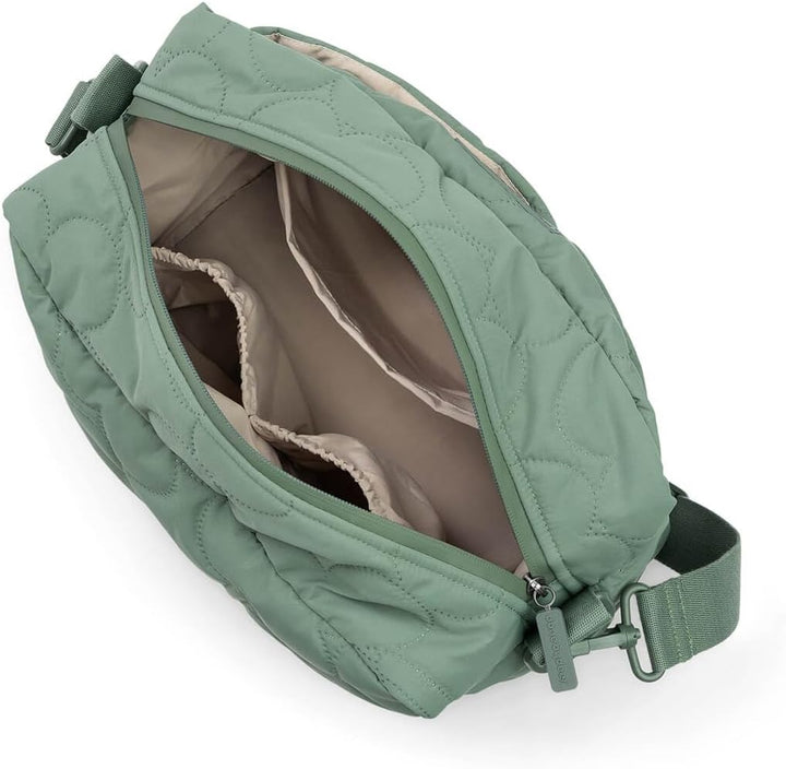 Done by Deer Kinderwagen Tasche – Grün | Gesteppte & Wasserabweisende Wickeltasche aus Recyceltem Po