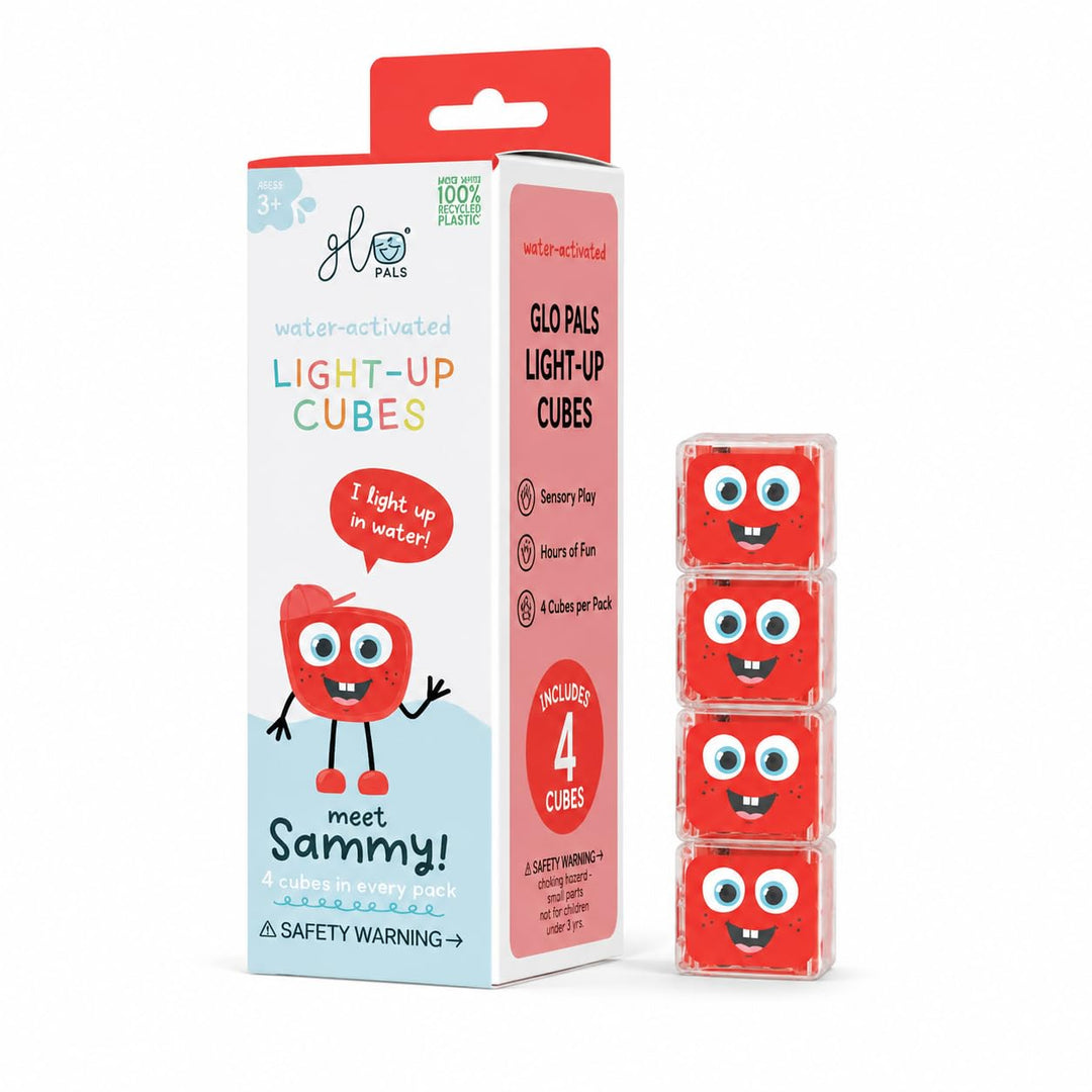 Glo Pals 4 leuchtende Würfel für EIN einzigartiges sensorisches Erlebnis und Magische Lichtshow für