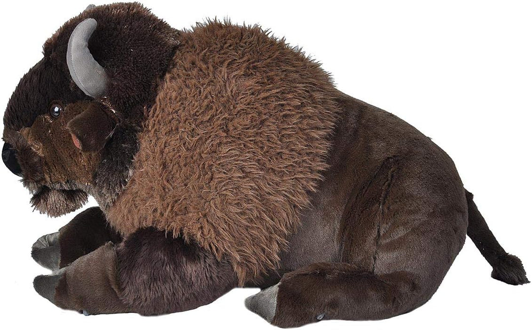 Wild Republic 19307 Jumbo Plüsch Bison Wisent, grosses Kuscheltier, Plüschtier, Cuddlekins, 76 cm, B