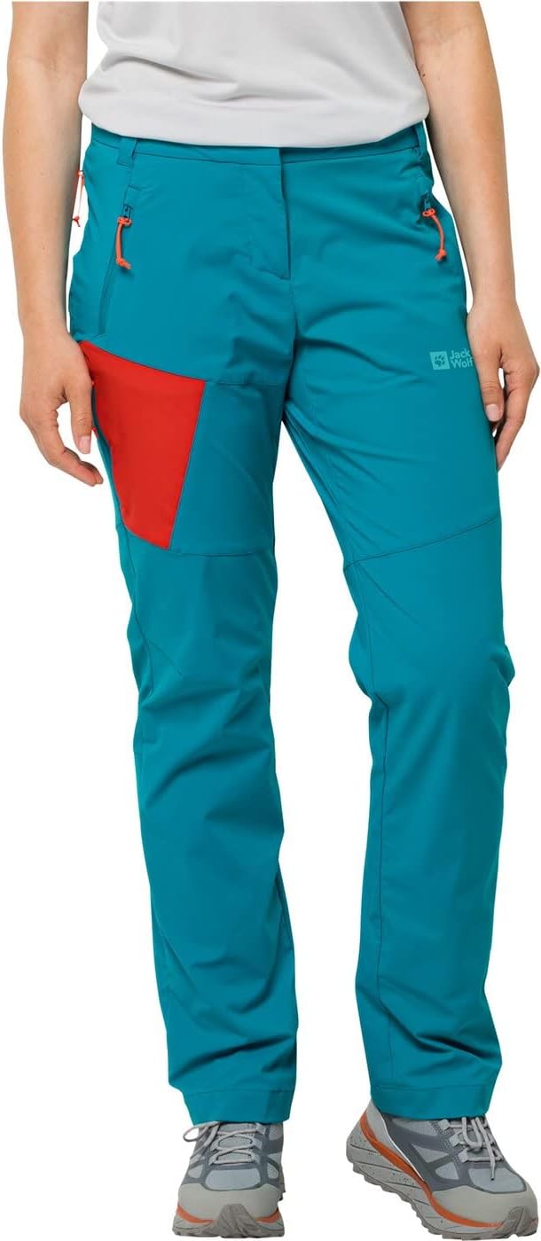 Jack Wolfskin Damen Wanderhose Glastal 38 1281 Tile Blue, 38 1281 Tile Blue