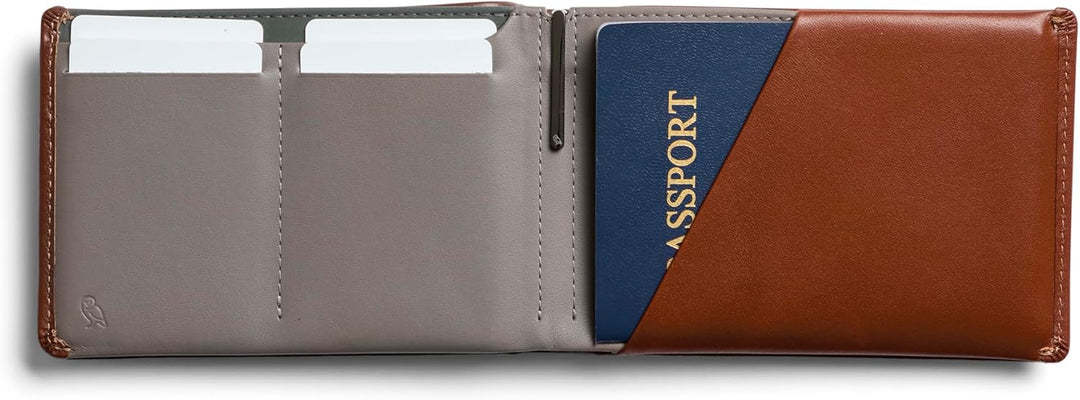 Bellroy Travel Wallet, Reisedokumententasche (Reisepass, Tickets, Bargeld, Karten und Stift) Sienna,
