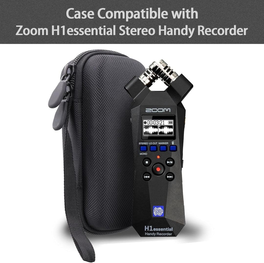 co2CREA Hart Reise Schutz Hülle Etui Tasche für Zoom H1essential 32-Bit Handy Recorder, Nur Hülle