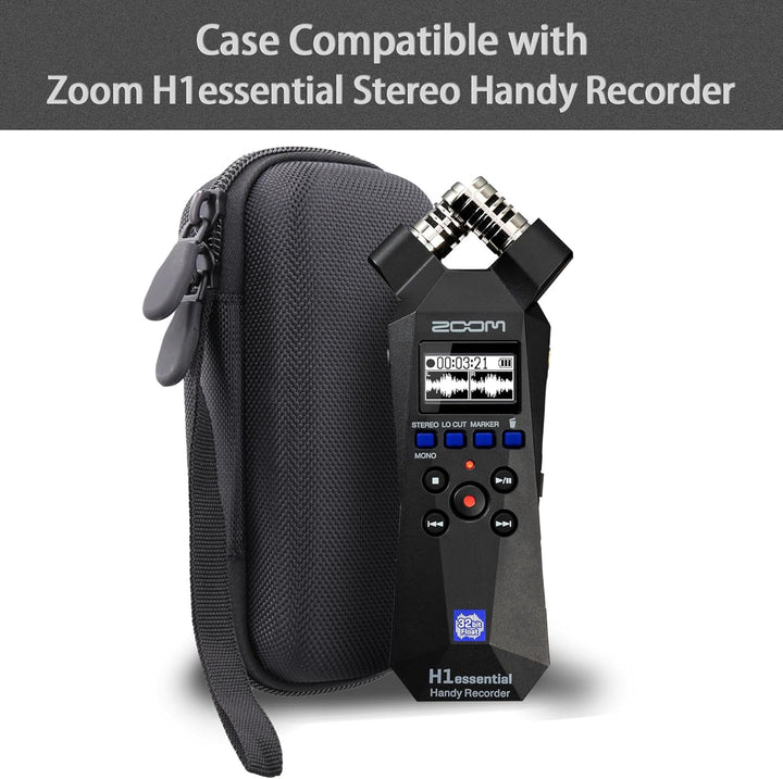 co2CREA Hart Reise Schutz Hülle Etui Tasche für Zoom H1essential 32-Bit Handy Recorder, Nur Hülle