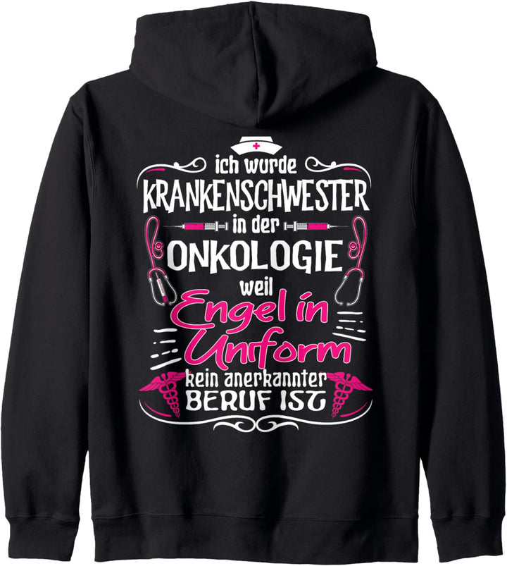 Krankenschwester Onkologie Krankenpflegerin Kapuzenjacke