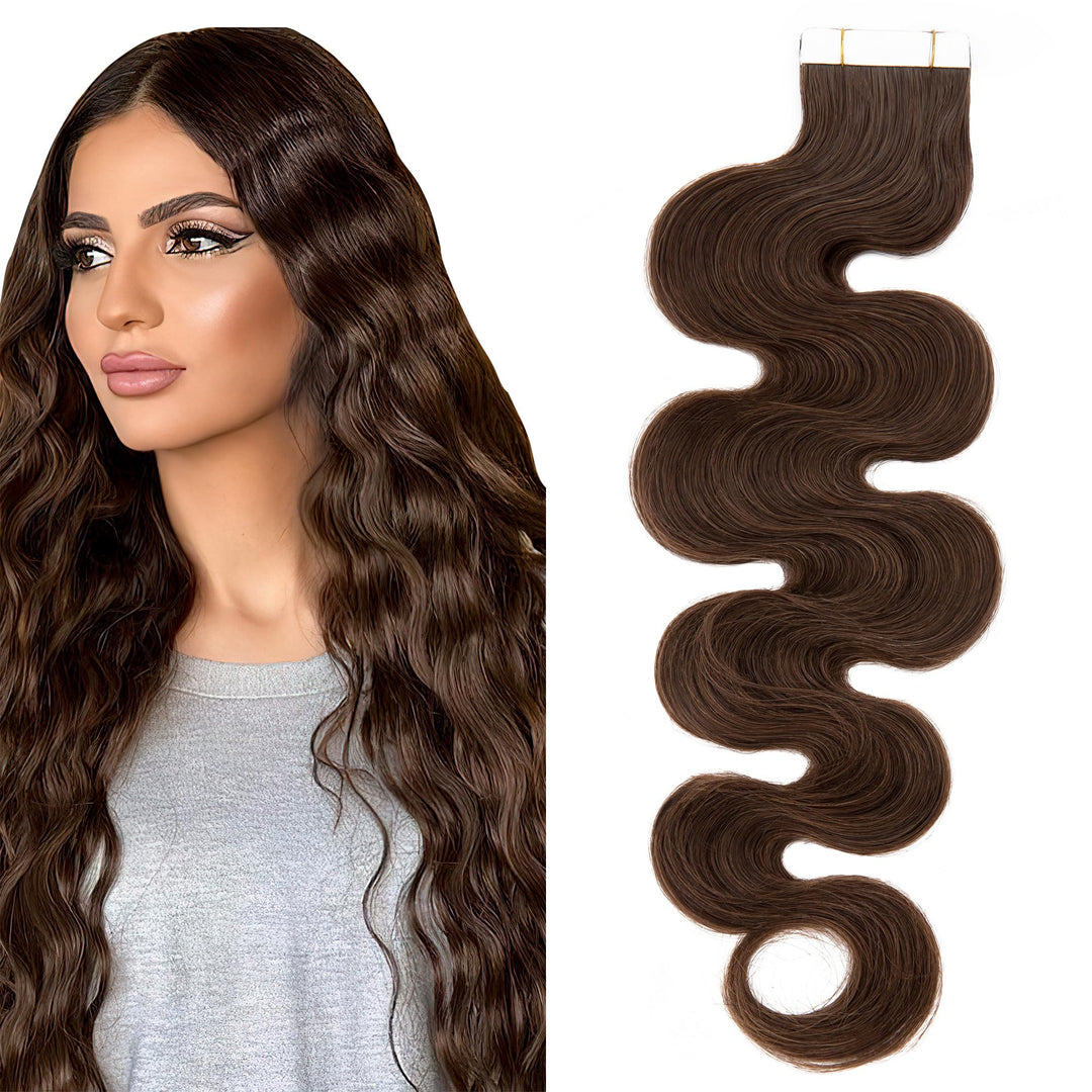 SEGO Echthaar Extensions Tape Klebeband Haarverlängerung Invisible Seamless Skin Weft Menschenhaarve