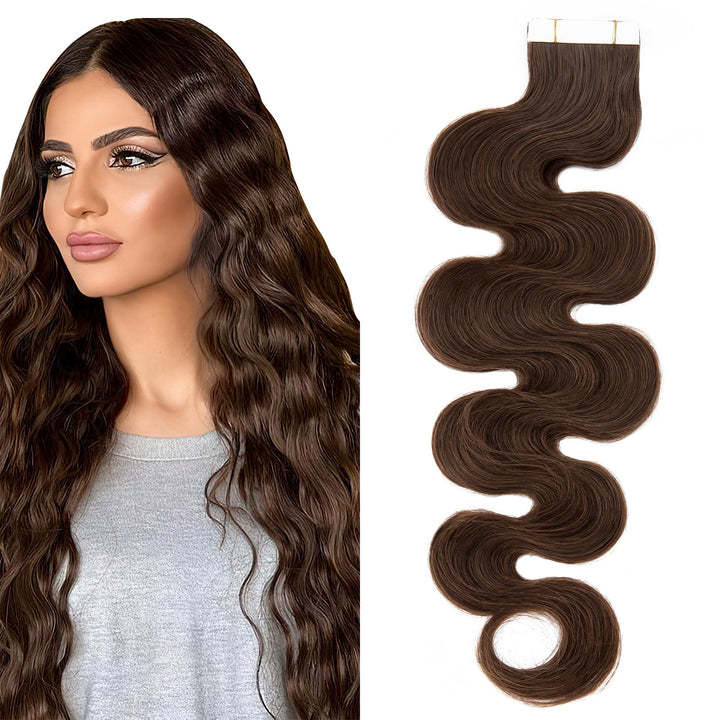SEGO Echthaar Extensions Tape Klebeband Haarverlängerung Invisible Seamless Skin Weft Menschenhaarve