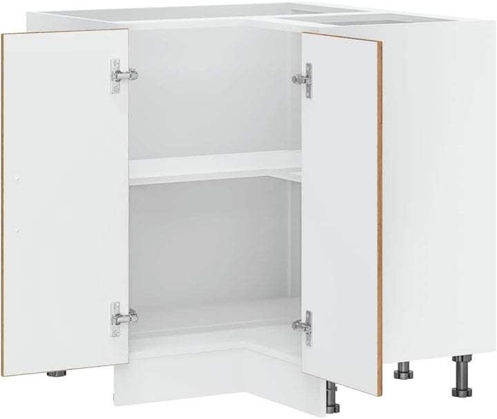 vidaXL Küchen-Eckunterschrank Kalmar Altholz-Optik Holzwerkstoff, Eckunterschrank, Küchenschrank, Kü
