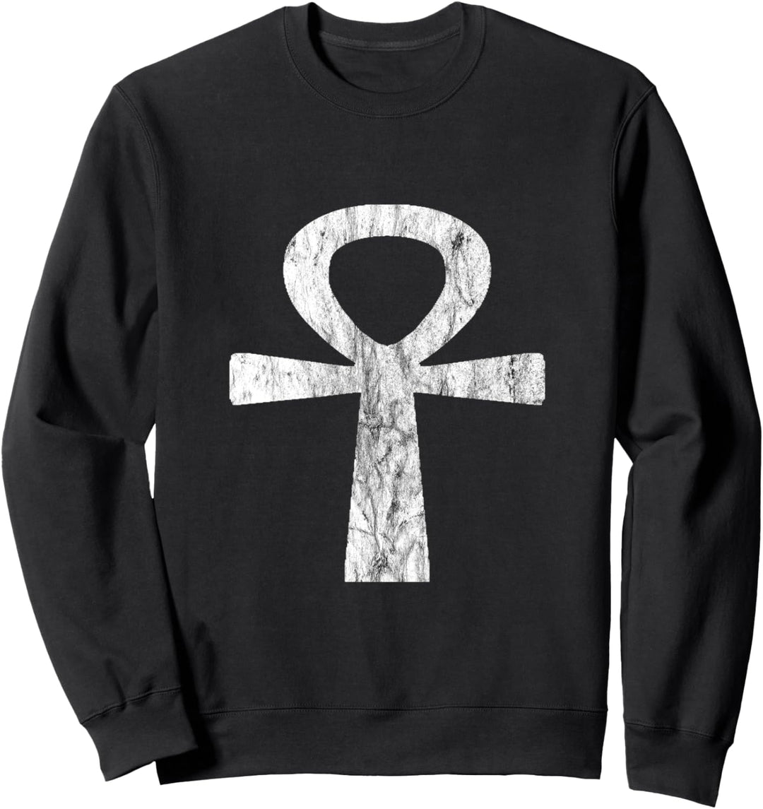 Ankh Kreuz Ägyptisches Symbol Antike Zeichen Ägypten Sweatshirt