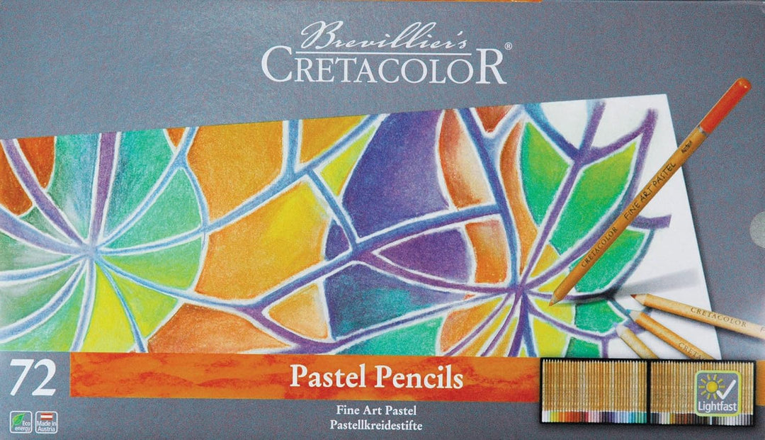 CRETACOLOR Pastel Pencils | Pastellstifte mit hoher Lichtechtheit | 72 Farben 72 Stk
