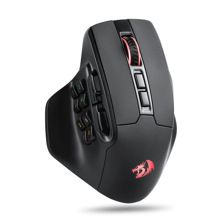 Redragon M811 Pro Wireless MMO Gaming Maus, 15 Programmierbare Tasten, RGB-Gamer-Maus, 10 Seitlichen