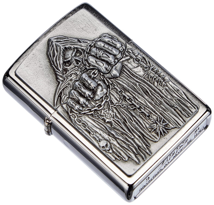 Zippo Feuerzeug 2000860 Game Over Emblem Benzinfeuerzeug, Messing, Game Over