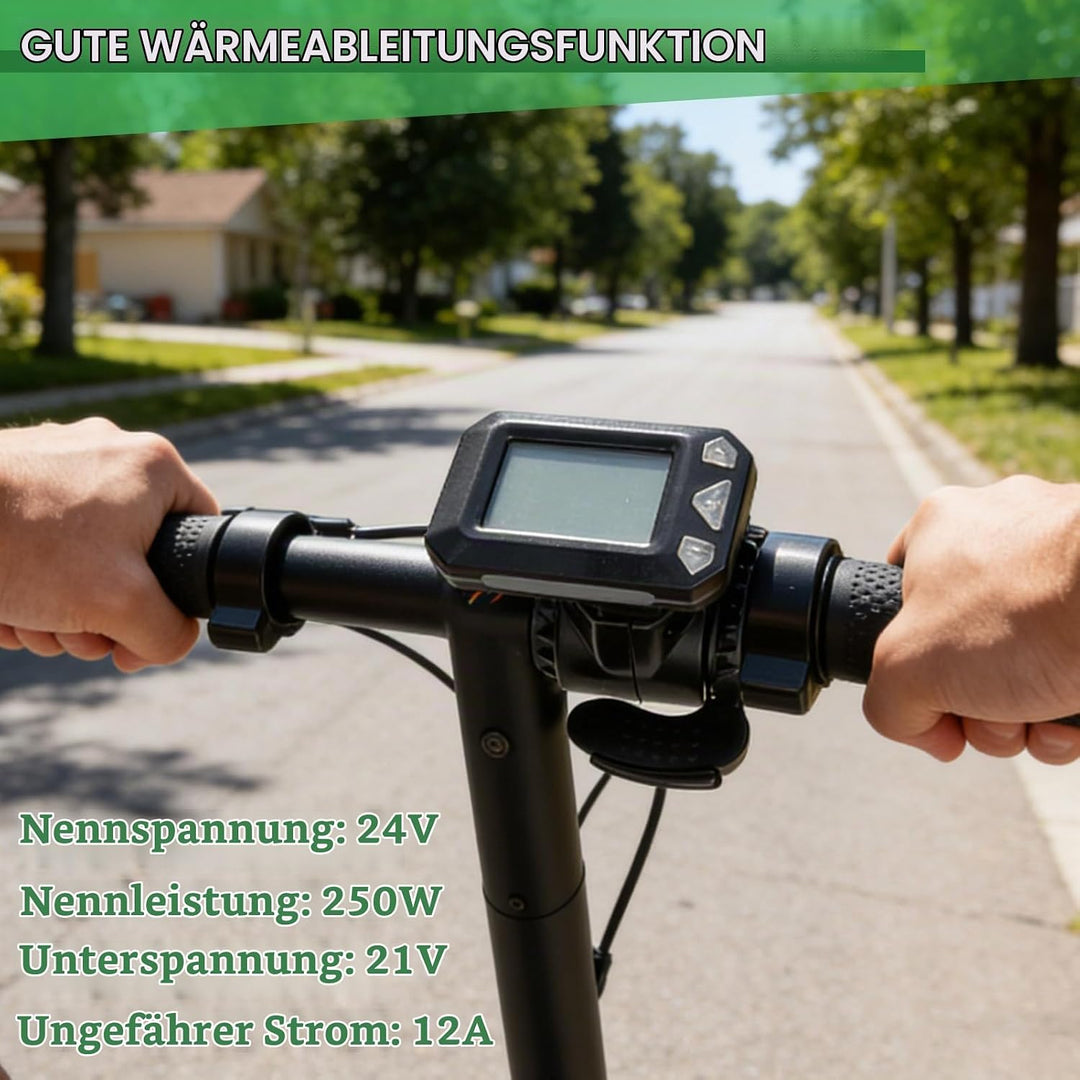 Agatige Motor Brushless Controller, 5,5-Zoll-Elektrofahrrad-Controller LCD-Display-Panel-Set für Ele