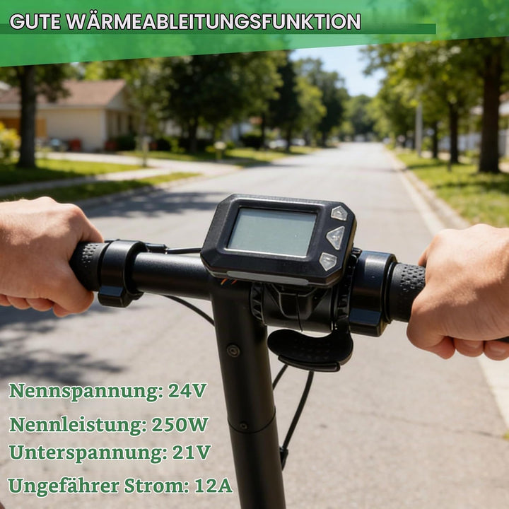 Agatige Motor Brushless Controller, 5,5-Zoll-Elektrofahrrad-Controller LCD-Display-Panel-Set für Ele
