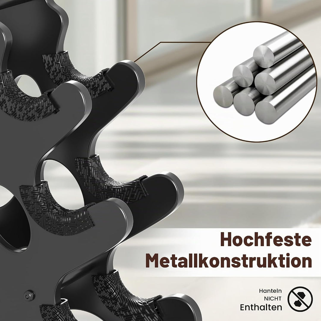 Hantelständer Hantelablage Metall Hantel ständer Kurzhantelständer Dumbbell rack 4-Unten, 4-Unten