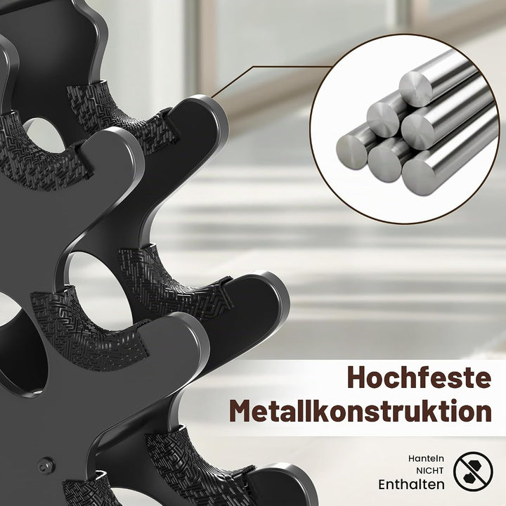 Hantelständer Hantelablage Metall Hantel ständer Kurzhantelständer Dumbbell rack 4-Unten, 4-Unten