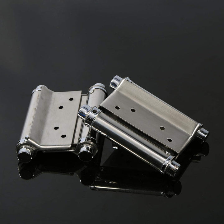 Edelstahl Scharniere 3 Zoll Double Action mit Doppeltürfunktion für Saloon Café Bar Schwingtür Freeg