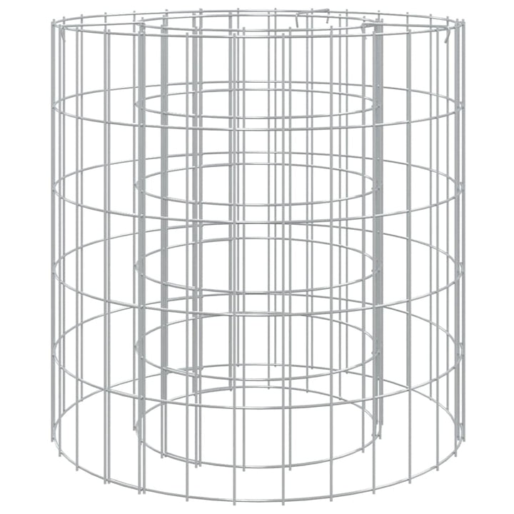 vidaXL Gabionen Feuerstelle, Feuerkorb für Garten Terrasse, Steinkorb zum Grillen, Gartenfeuer Gabio